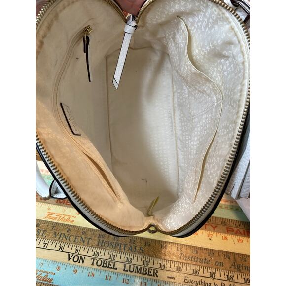 Kate Spade McCall Street Carli Tassel Satchel Crossbody Bag White Classic - Picture 8 of 16